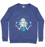 Bluza ADLER barbat Make your own magic Albastru melanj