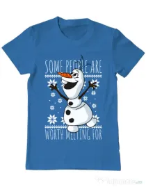 Tricou ADLER barbat Worth melting for Albastru azuriu