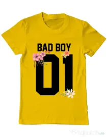 Tricou ADLER barbat Bad boy Galben