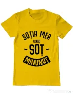 Tricou ADLER barbat Un sot minunat Galben
