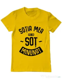 Tricou ADLER barbat Un sot minunat Galben