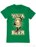 Tricou ADLER barbat Yoga beer Verde mediu