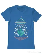 Tricou ADLER barbat UFO Albastru azuriu
