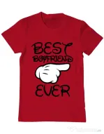 Tricou ADLER barbat Best boyfriend ever Rosu