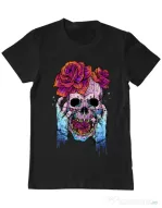 Tricou ADLER barbat Hand skull Negru