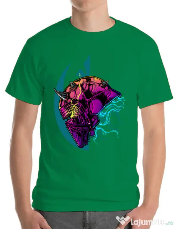 Tricou ADLER barbat Helmet Verde mediu