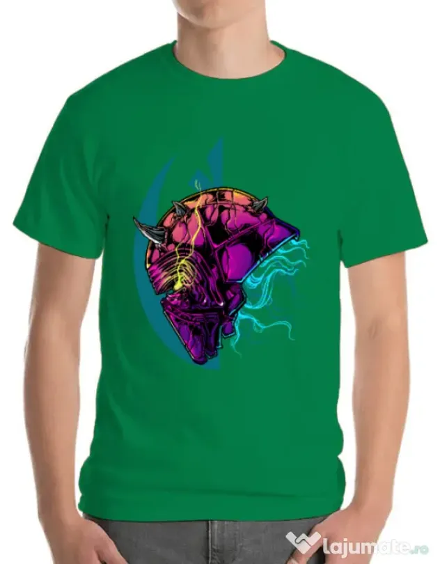 Tricou ADLER barbat Helmet Verde mediu