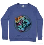 Bluza ADLER barbat Helmet demons Albastru melanj