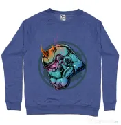 Bluza ADLER barbat Helmet demons Albastru melanj 