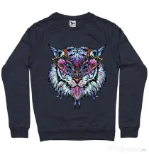 Bluza ADLER barbat Tiger buterfly Denim inchis