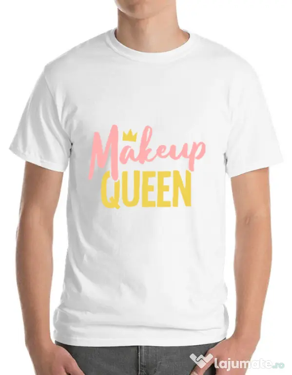 Tricou ADLER barbat Makeup queen Alb