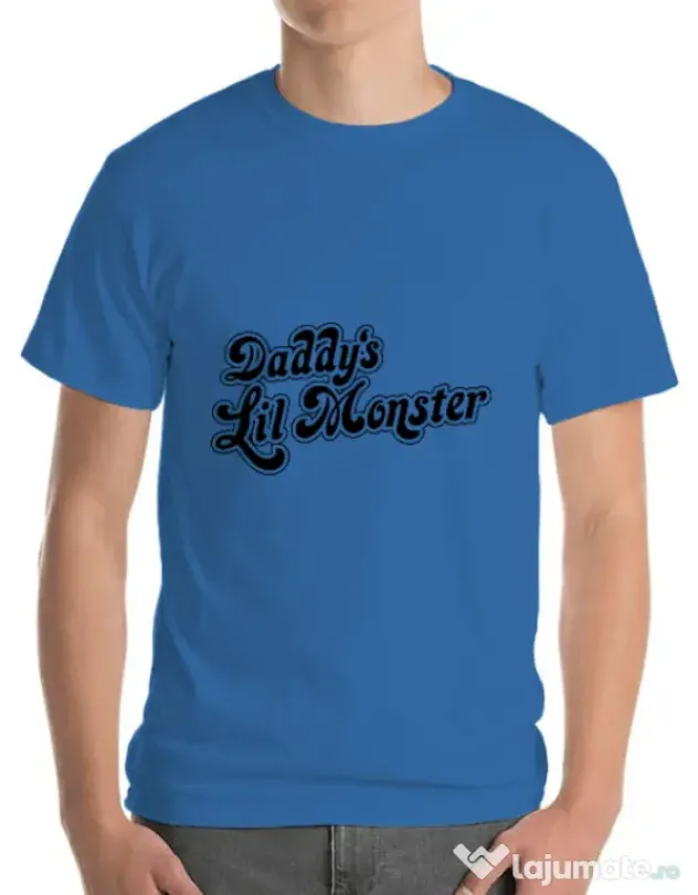 Tricou ADLER barbat Lil monster Albastru azuriu