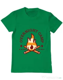 Tricou ADLER barbat Overnight camp Verde mediu