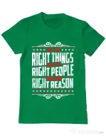 Tricou ADLER barbat Do the right things Verde mediu