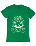 Tricou ADLER barbat Chill out Verde mediu