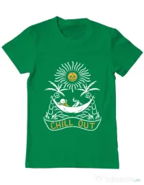 Tricou ADLER barbat Chill out Verde mediu