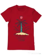 Tricou ADLER barbat Relax island Rosu