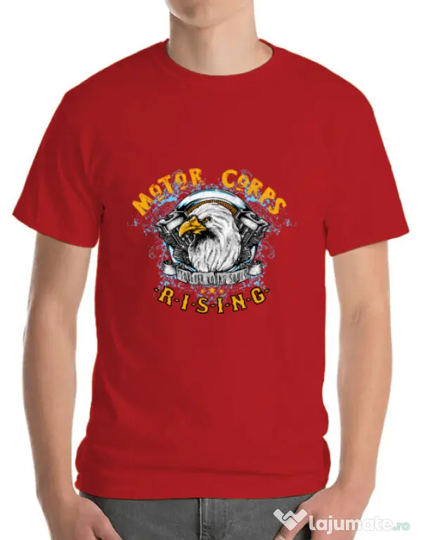 Tricou ADLER barbat Eagle Rosu