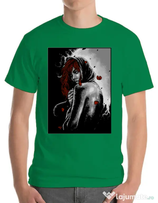 Tricou ADLER barbat Solitude Verde mediu