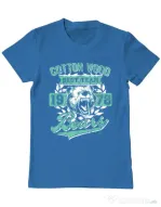 Tricou ADLER barbat Cotton wood Albastru azuriu