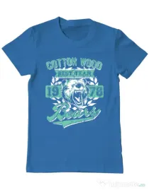Tricou ADLER barbat Cotton wood Albastru azuriu