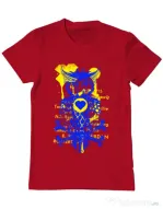Tricou ADLER barbat Owl Rosu