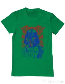Tricou ADLER barbat Your daddy Verde mediu
