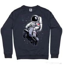 Bluza ADLER barbat Astronaut scooter Denim inchis