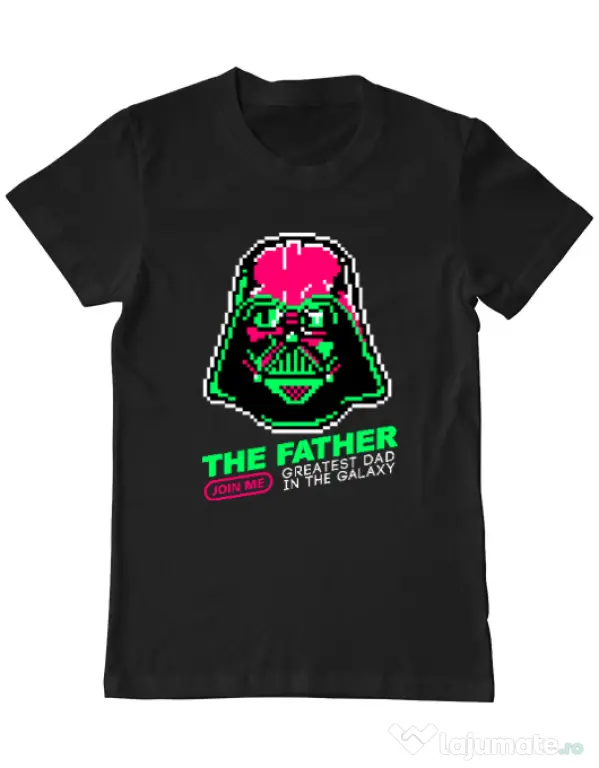 Tricou ADLER barbat Join the father Negru