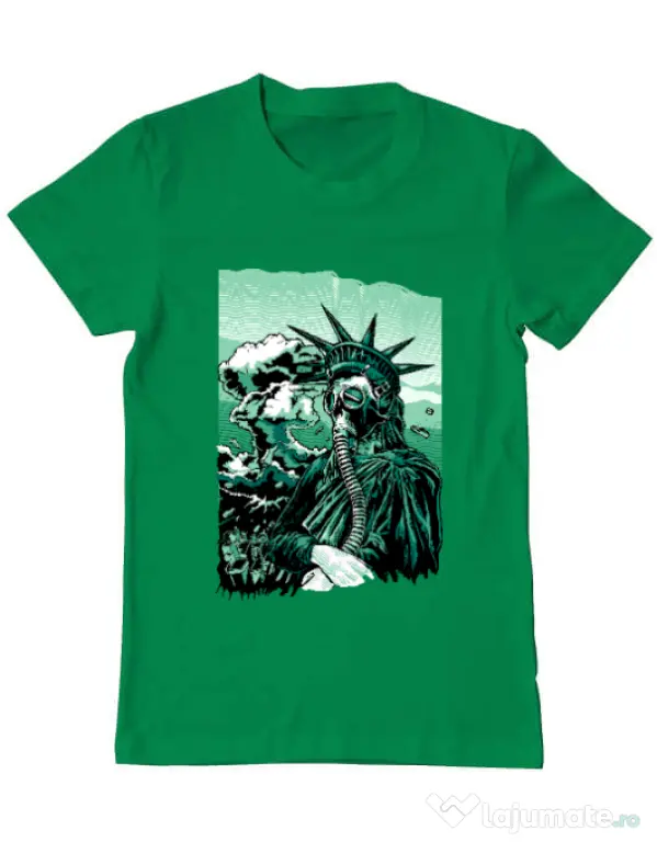 Tricou ADLER barbat Save the liberty Verde mediu