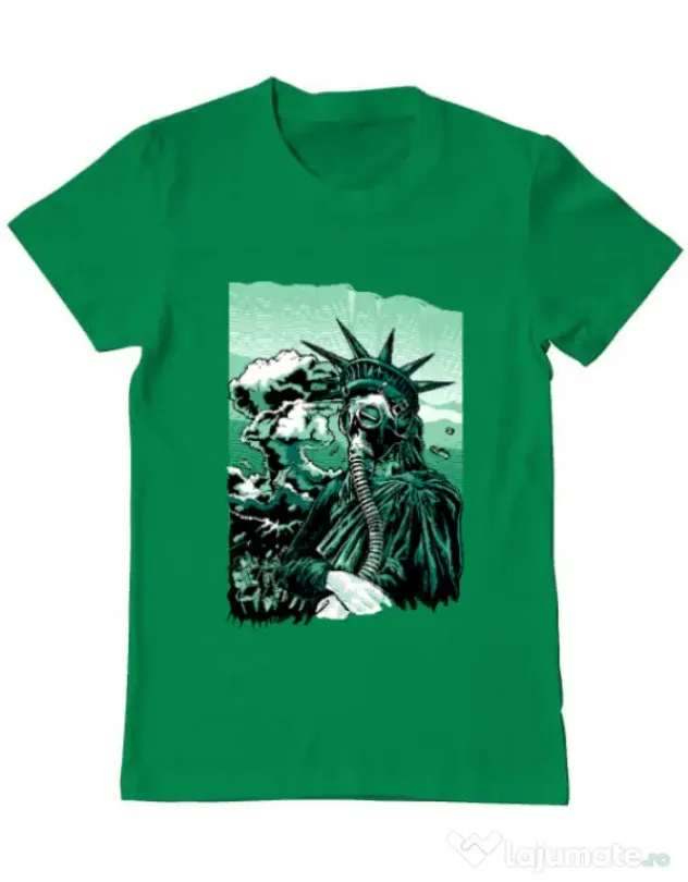 Tricou ADLER barbat Save the liberty Verde mediu