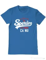 Tricou ADLER barbat Sa speram ca nu Albastru azuriu