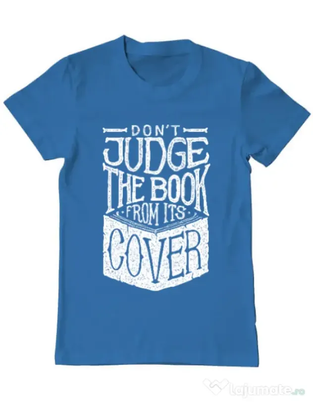 Tricou ADLER barbat Book cover Albastru azuriu