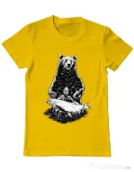 Tricou ADLER barbat Bearware Galben