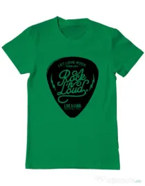 Tricou ADLER barbat Rock n loud Verde mediu