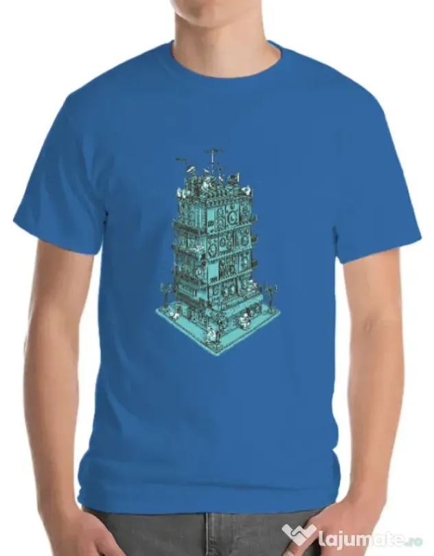 Tricou ADLER barbat Sound zone Albastru azuriu
