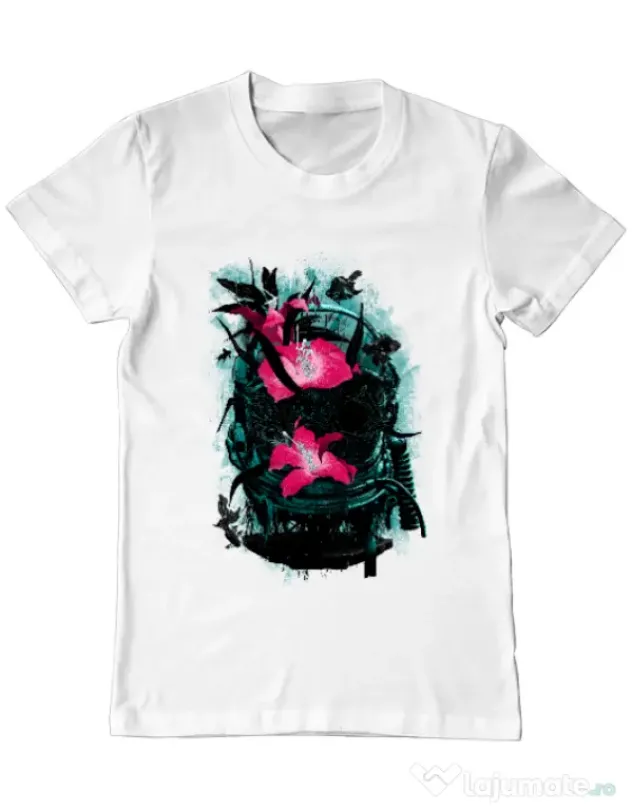Tricou ADLER barbat The last of us Alb