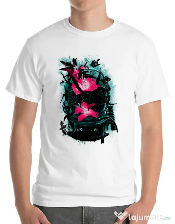 Tricou ADLER barbat The last of us Alb