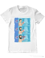 Tricou ADLER barbat Funny wilson Alb