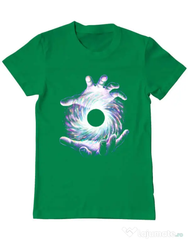 Tricou ADLER barbat A hole in my hand Verde mediu