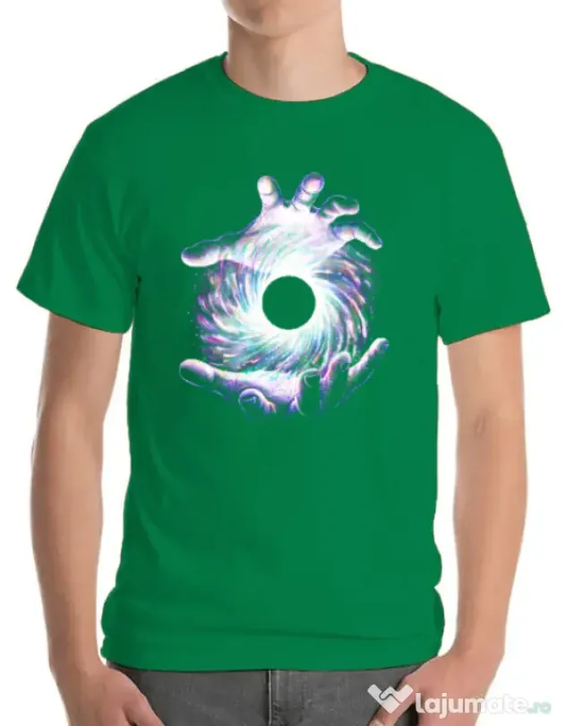 Tricou ADLER barbat A hole in my hand Verde mediu