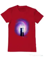 Tricou ADLER barbat Doors to the future Rosu