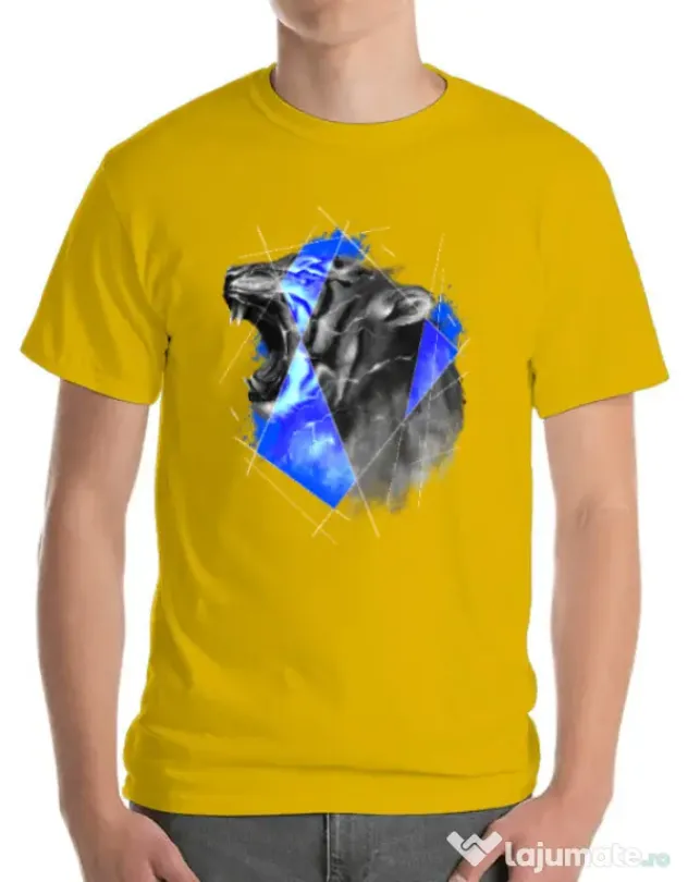 Tricou ADLER barbat Electro tiger Galben