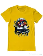 Tricou ADLER barbat Space bloom Galben