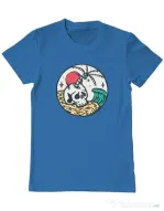 Tricou ADLER barbat Skull and beach Albastru azuriu