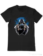 Tricou ADLER barbat Graffiti gas mask Negru