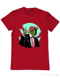 Tricou ADLER barbat Make zombies great again Rosu