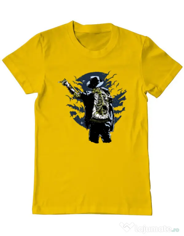 Tricou ADLER barbat Zombie pop Galben