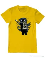 Tricou ADLER barbat Zombie pop Galben