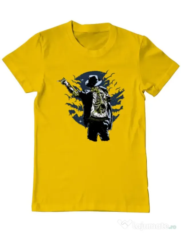 Tricou ADLER barbat Zombie pop Galben